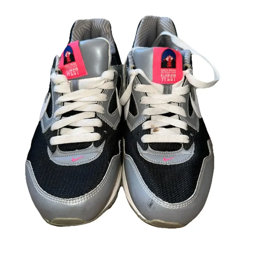 Nike Athletics West Womens 8 (343904-003) Pink Air Black Grey 2011 Sneaker Shoe